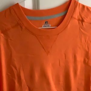 NWOT! Men’s Russell Athletic Performance T-shirt. 100% Cotton. Orange Size large